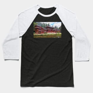 Byodo-in Buddhist Temple Oahu Hawaii Baseball T-Shirt